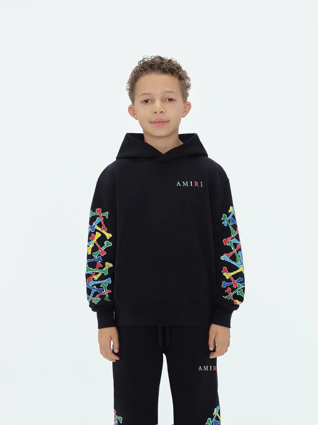 Kids - Kids Amiri Bones Scribble Hoodie - Black