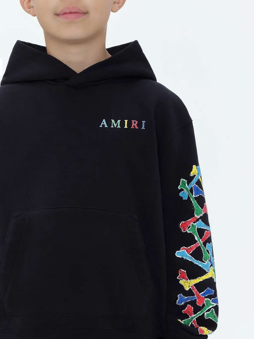 Kids - Kids Amiri Bones Scribble Hoodie - Black