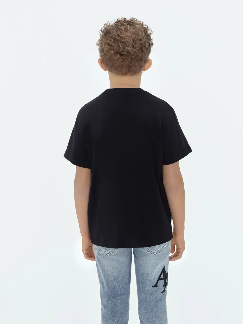 Kids - Amiri Staggered Scribble Tee - Black