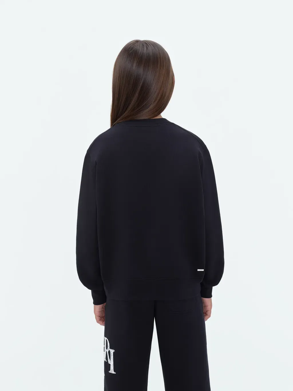 Kids - Amiri Staggered Scribble Crewneck - Black