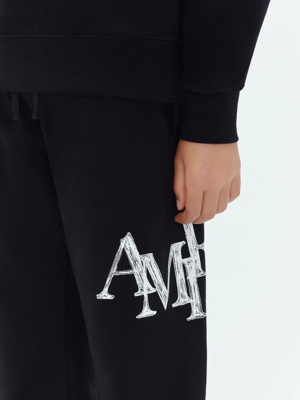 Kids - Amiri Staggered Scribble Sweatpant - Black