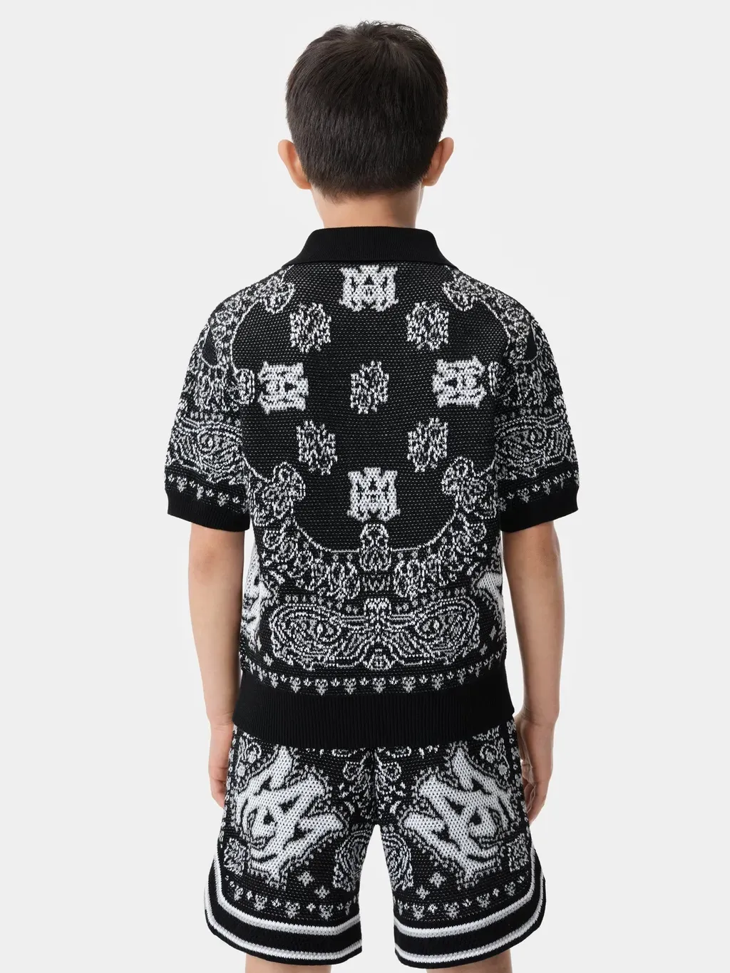 Kids - Kids' Bandana Polo - Black