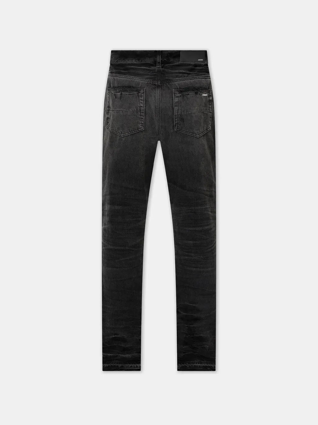 Leather Straight Mx1 Jean - Vintage Black