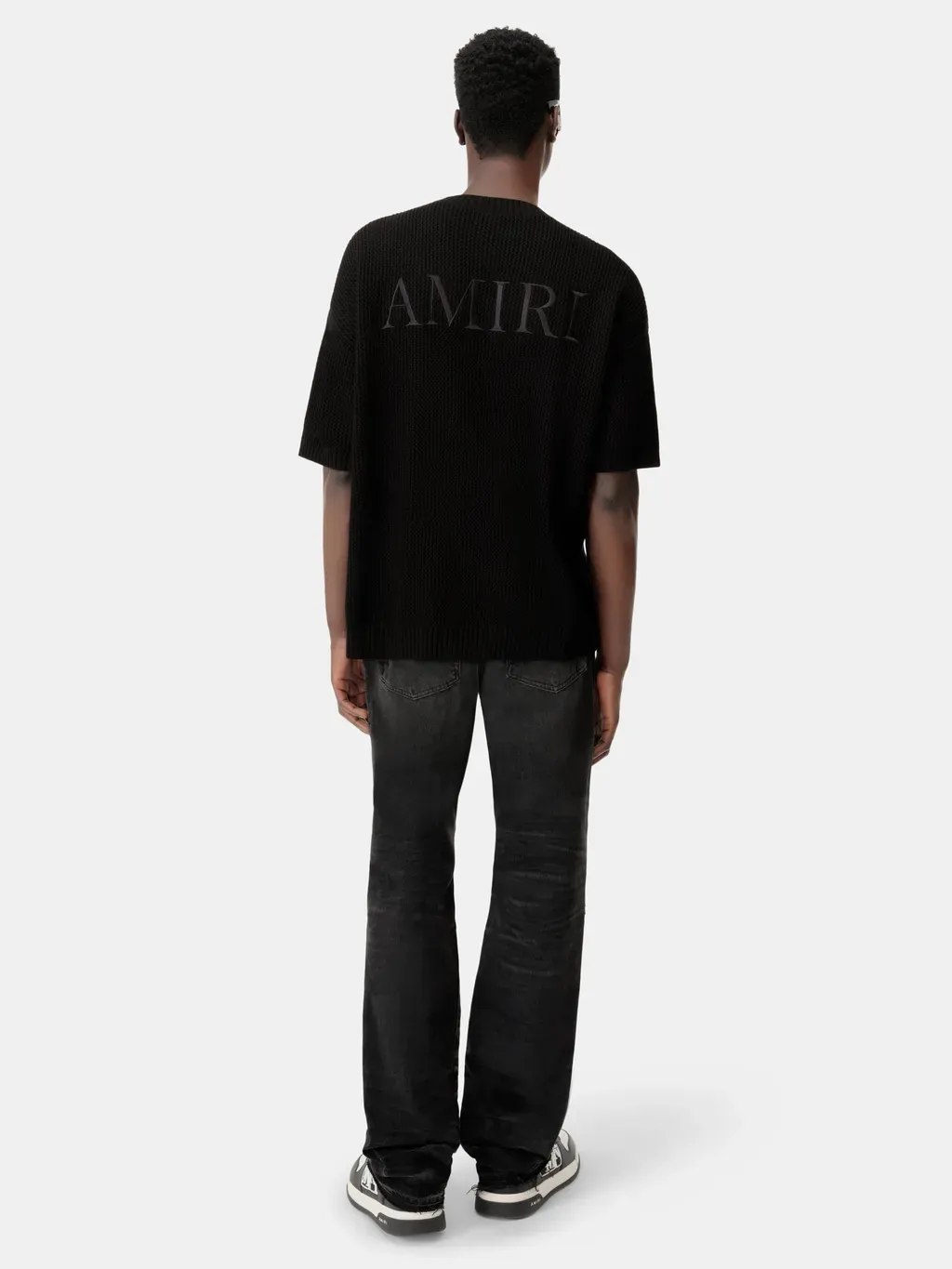 Leather Straight Mx1 Jean - Vintage Black