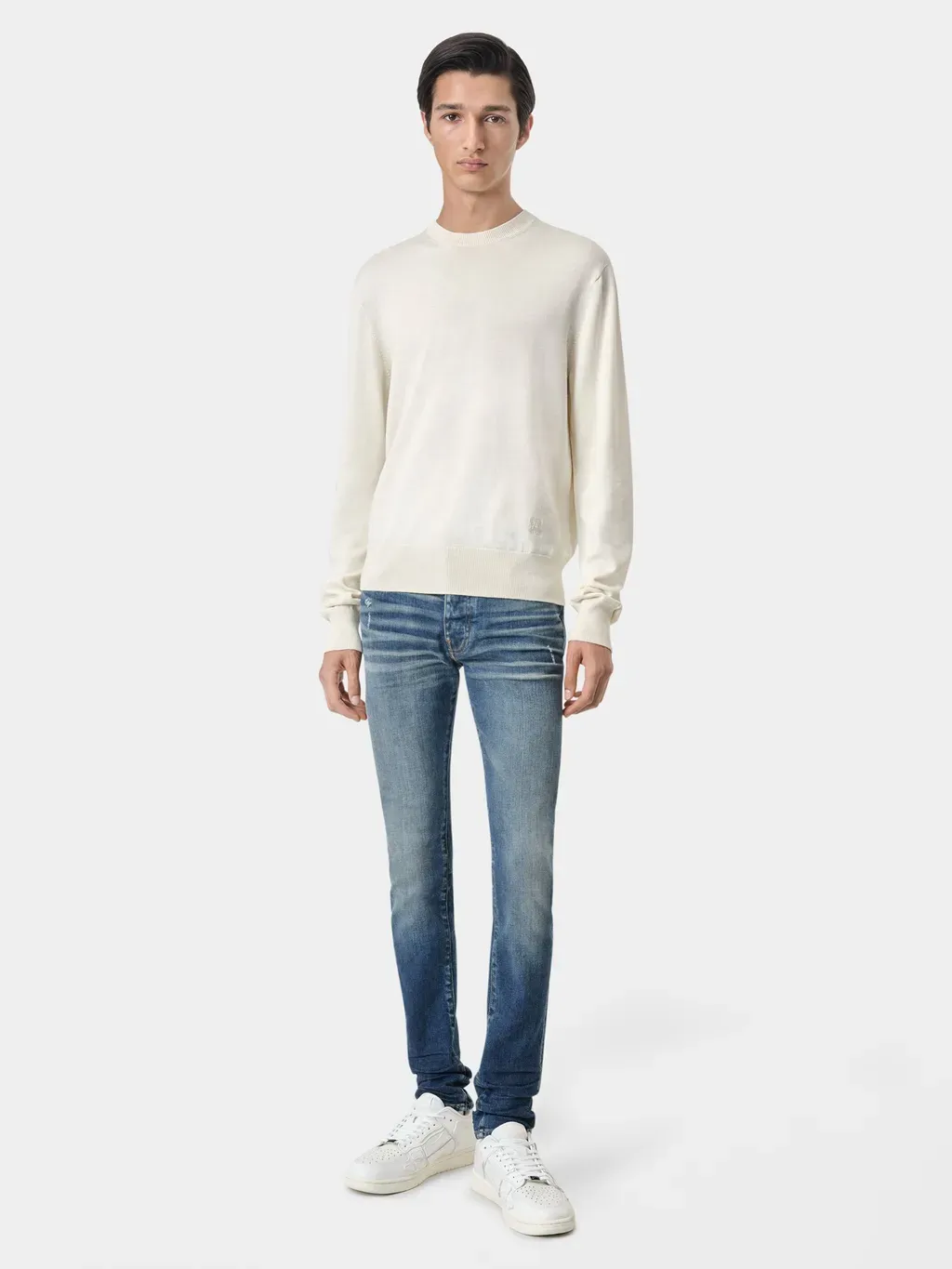 Long Sleeve Crew-Alabaster