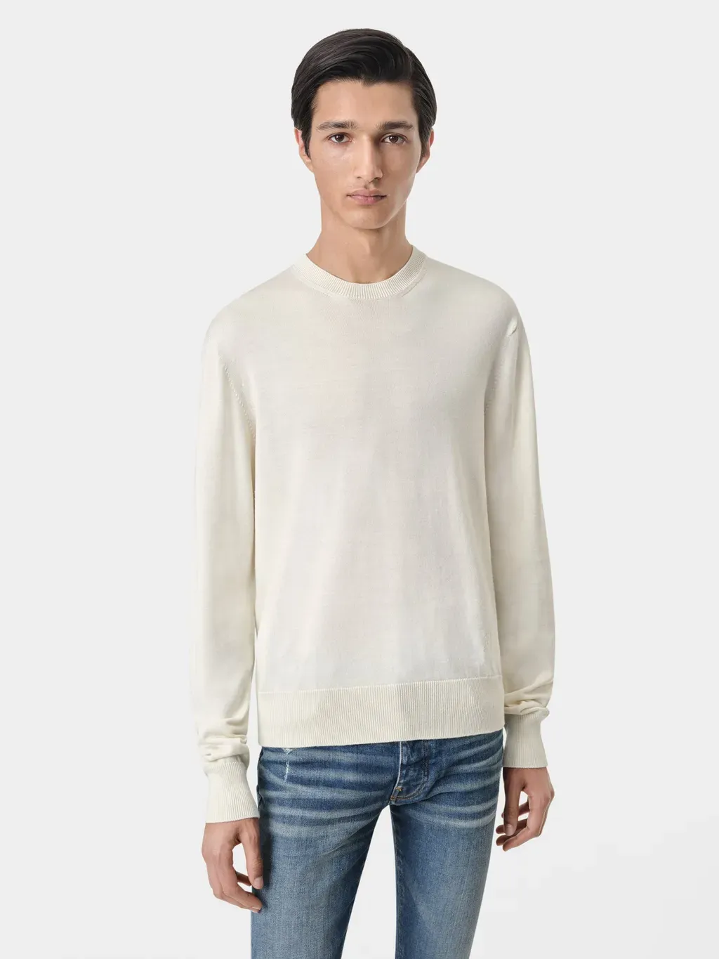 Long Sleeve Crew-Alabaster