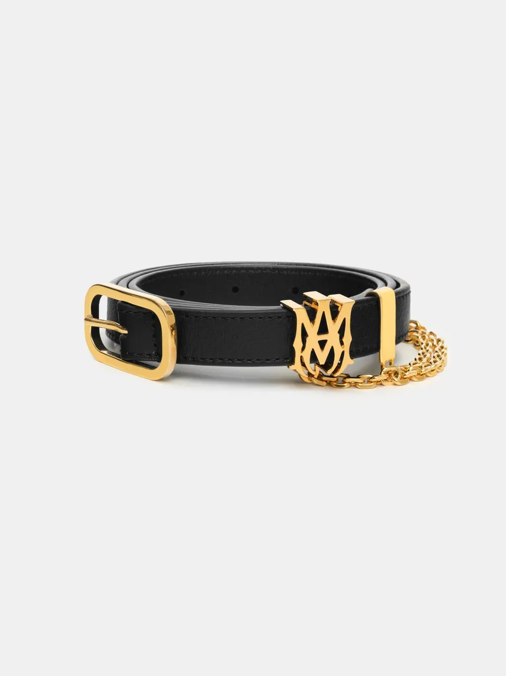 Ma 2Cm Chain Belt - Black Gold