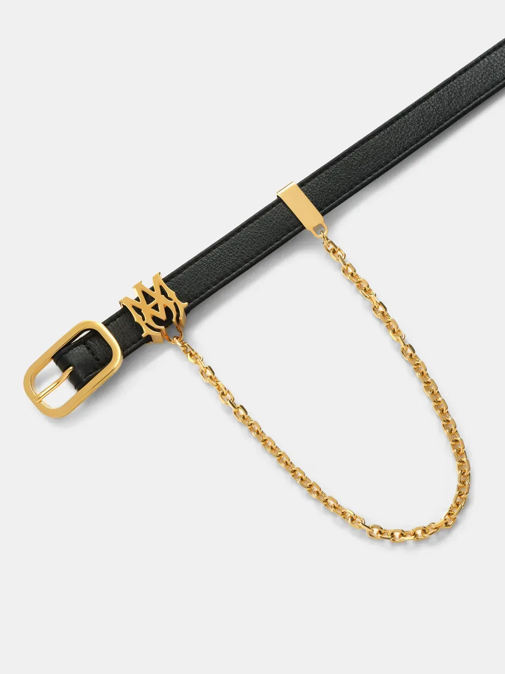Ma 2Cm Chain Belt - Black Gold
