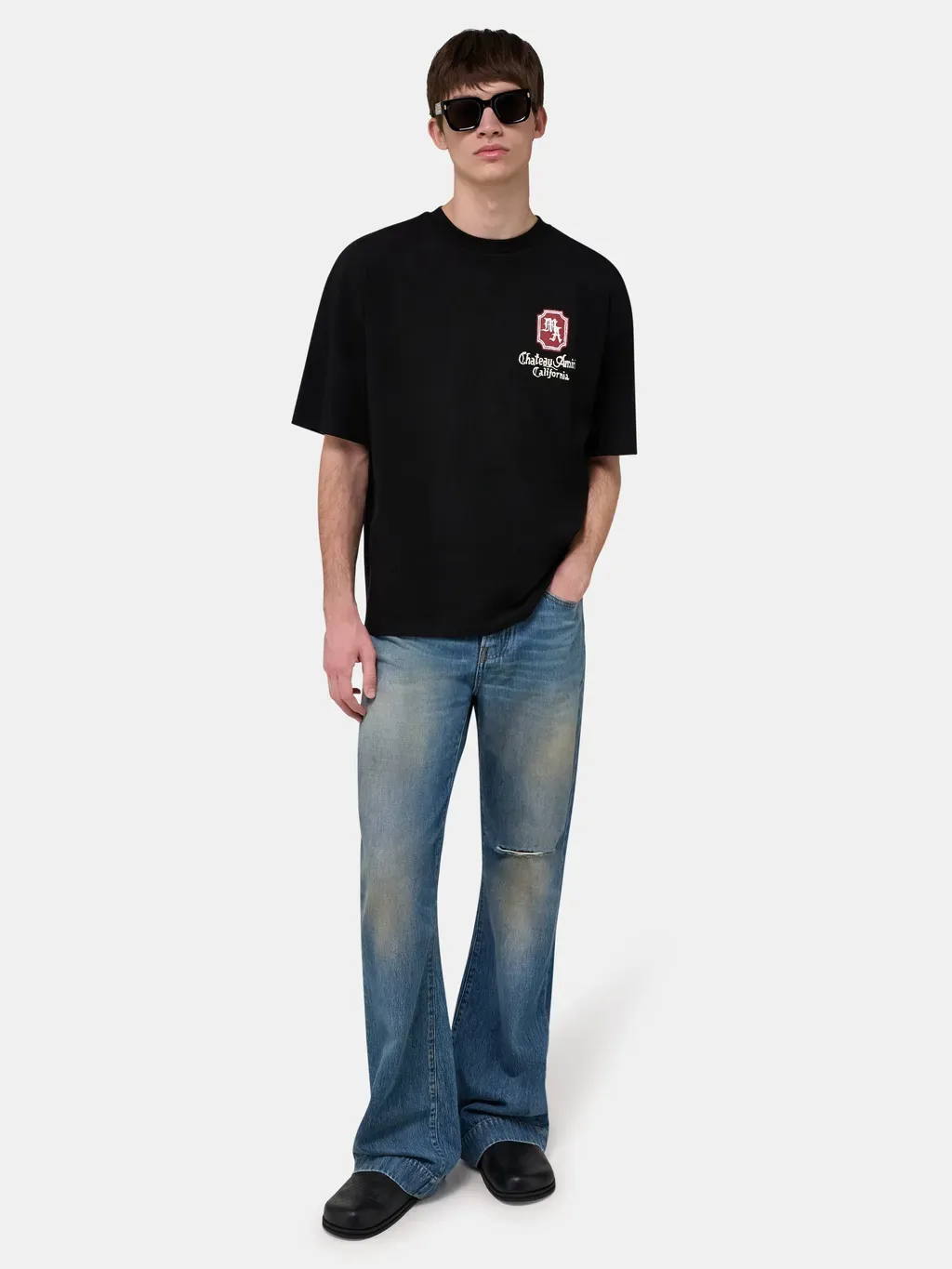 Ma Chateau Oversized Tee - Black