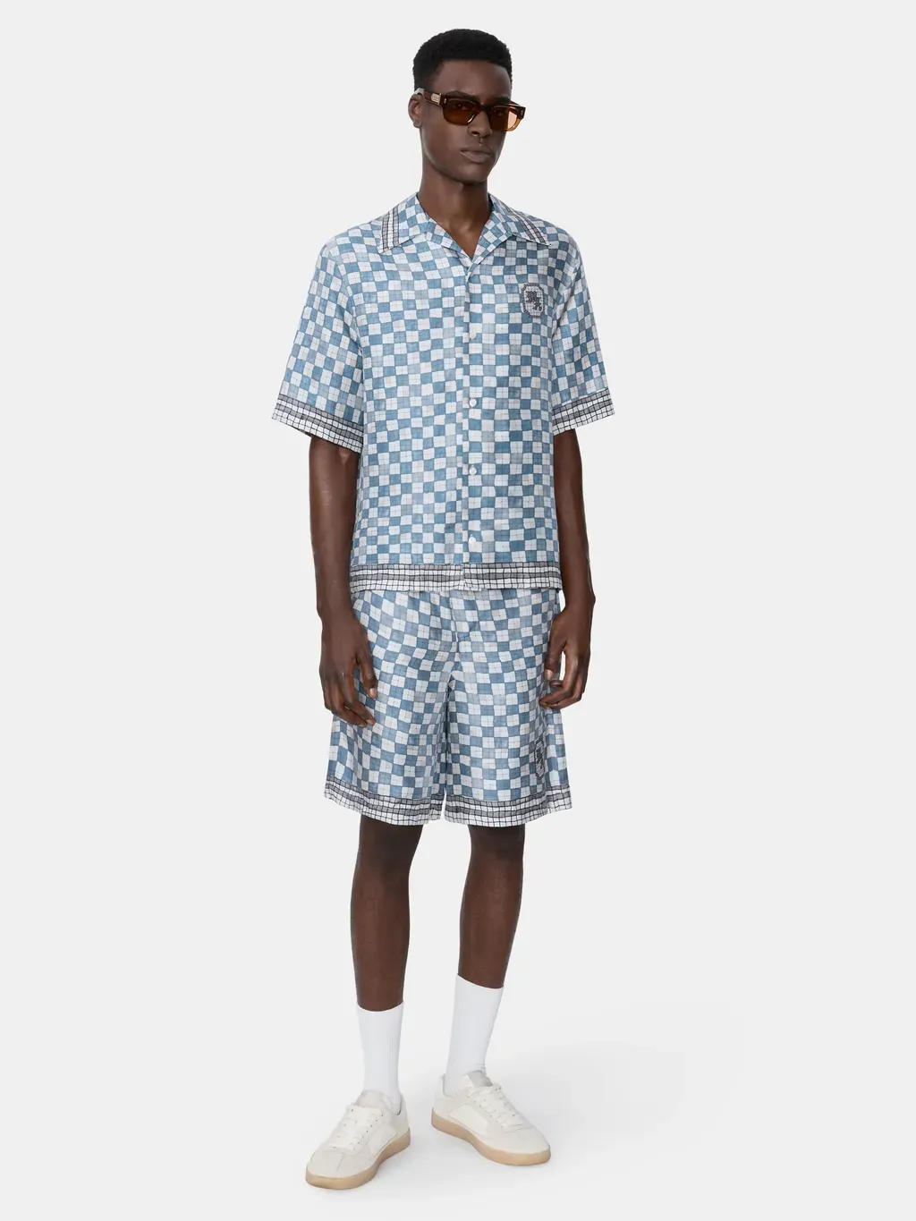 Ma Checkered Bowling Shirt - Steel