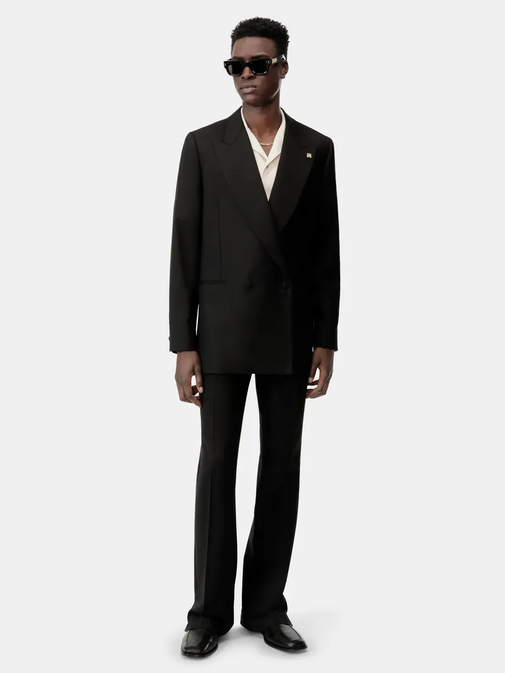 Ma Double-Breasted Blazer - Black