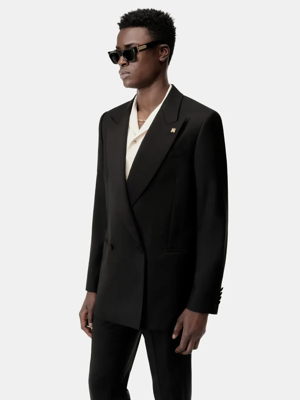 Ma Double-Breasted Blazer - Black