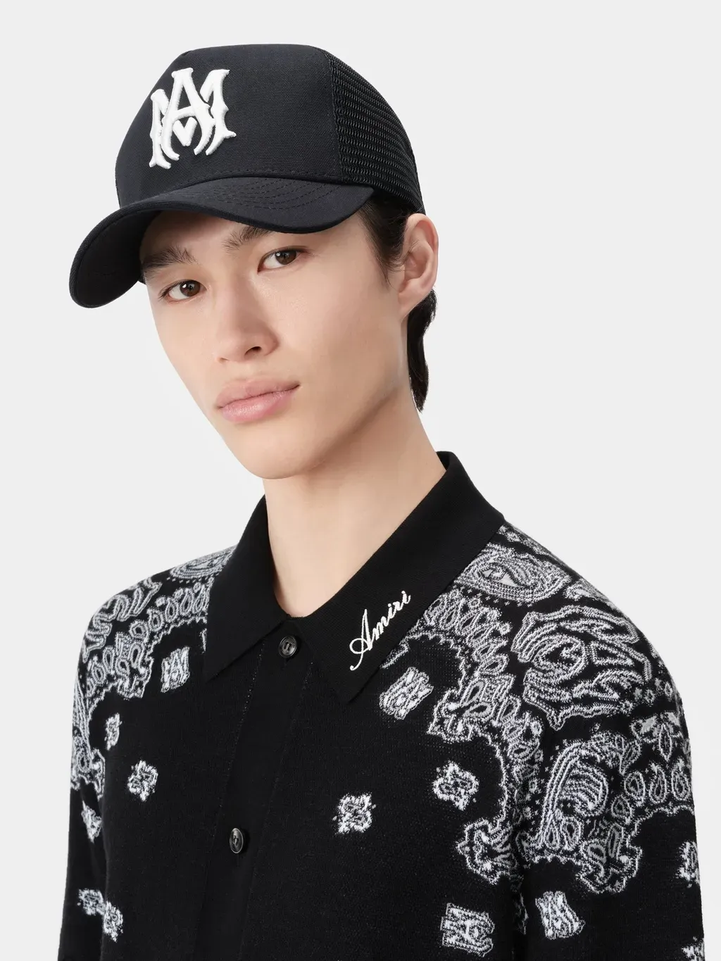 Ma Logo Trucker Hat - Black/White