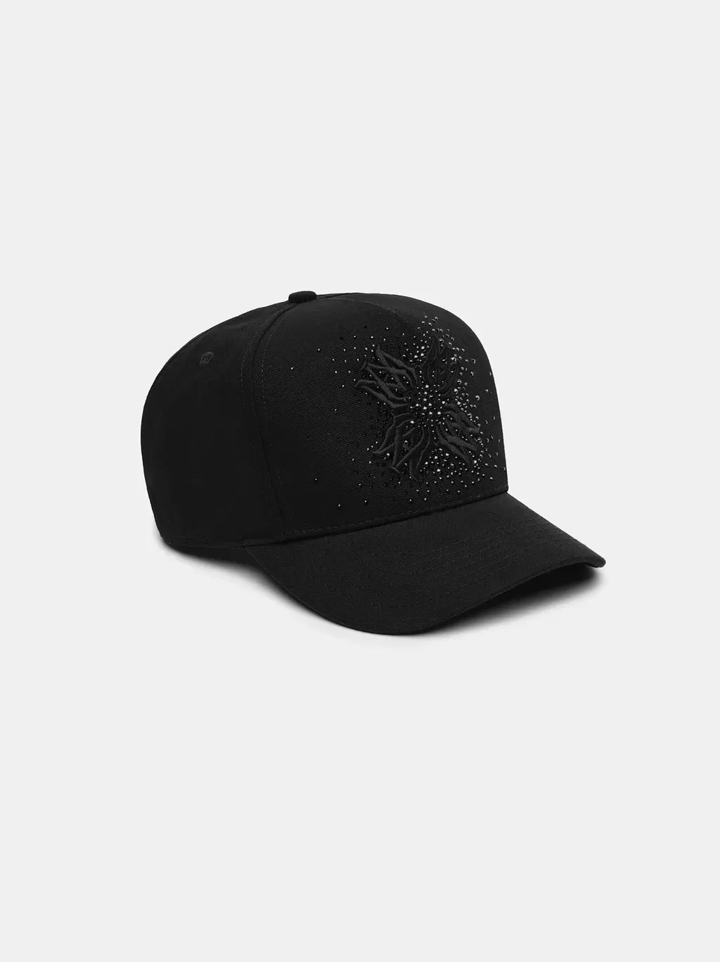 Ma Quad Crystal Canvas Hat - Black