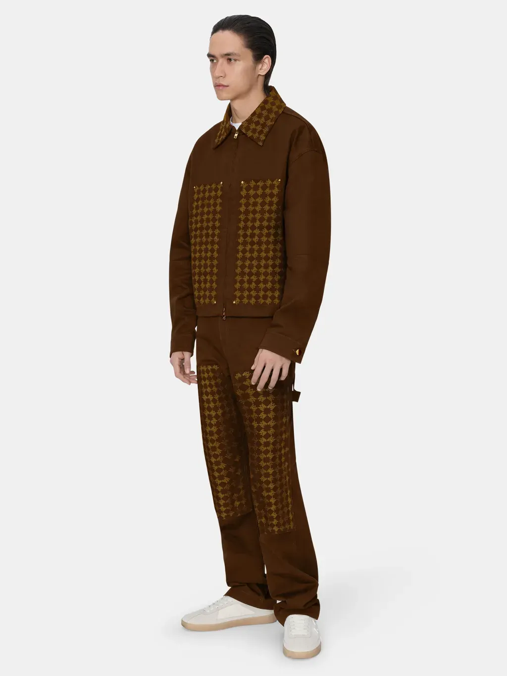 Ma Quad Jacquard Carpenter - Dark Brown