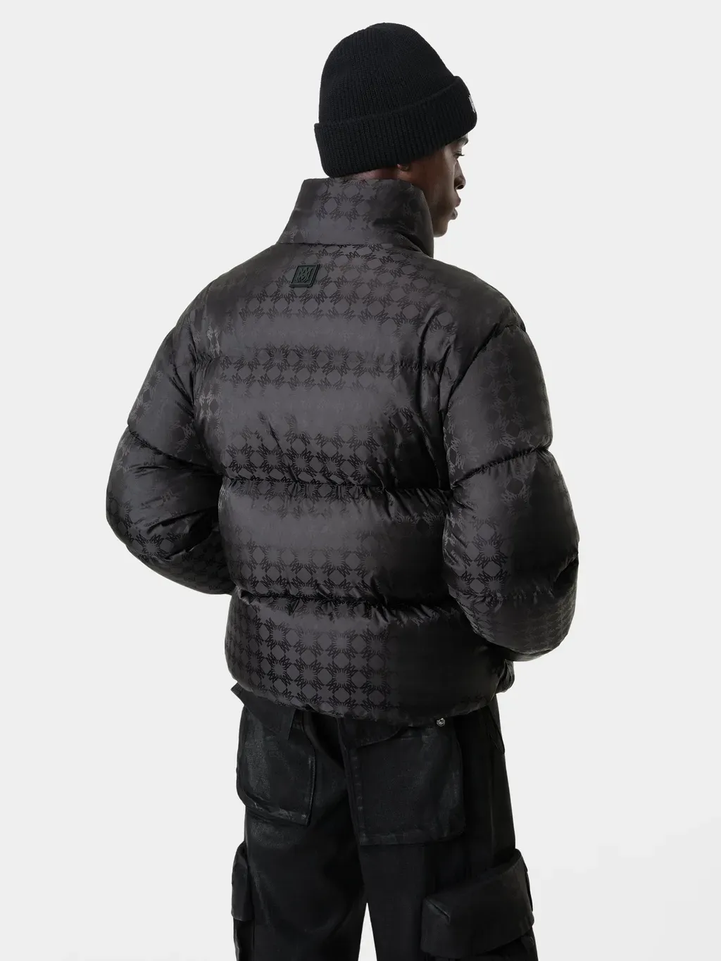 Ma Quad Jacquard Down Jacket - Black