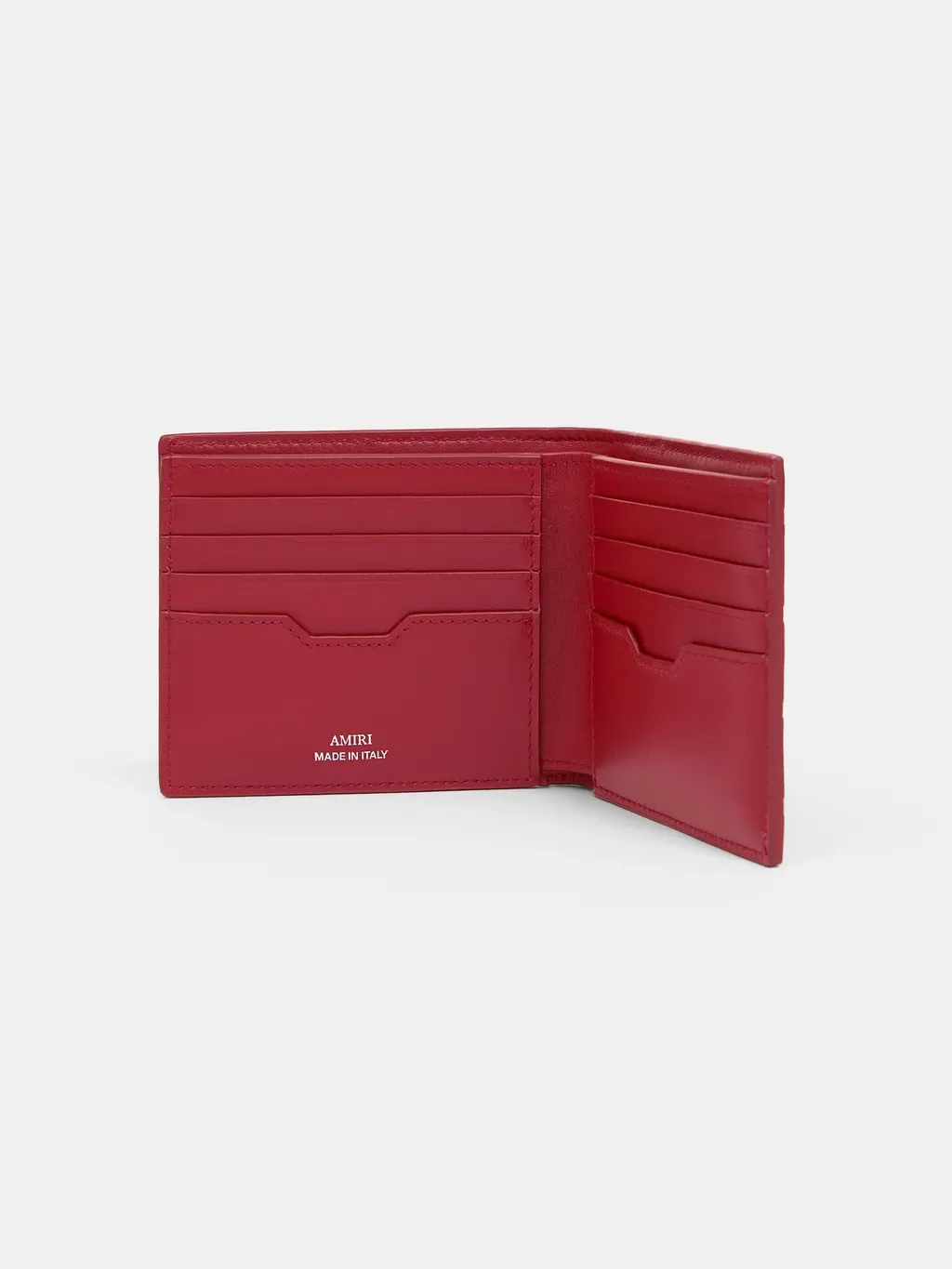 Ma Quad Leather Bifold - Red Rose
