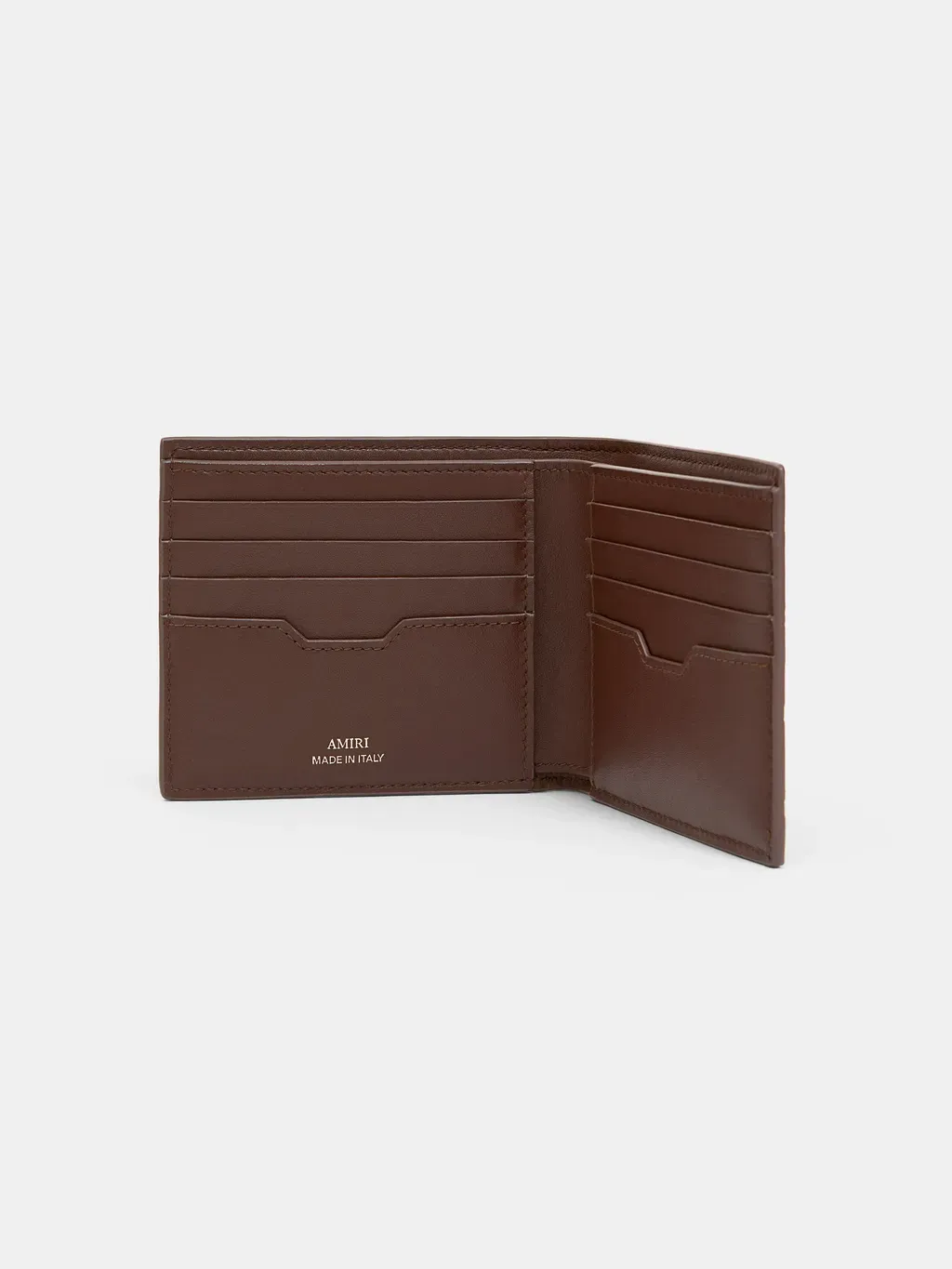 Ma Quad Leather Bifold - Dark Brown