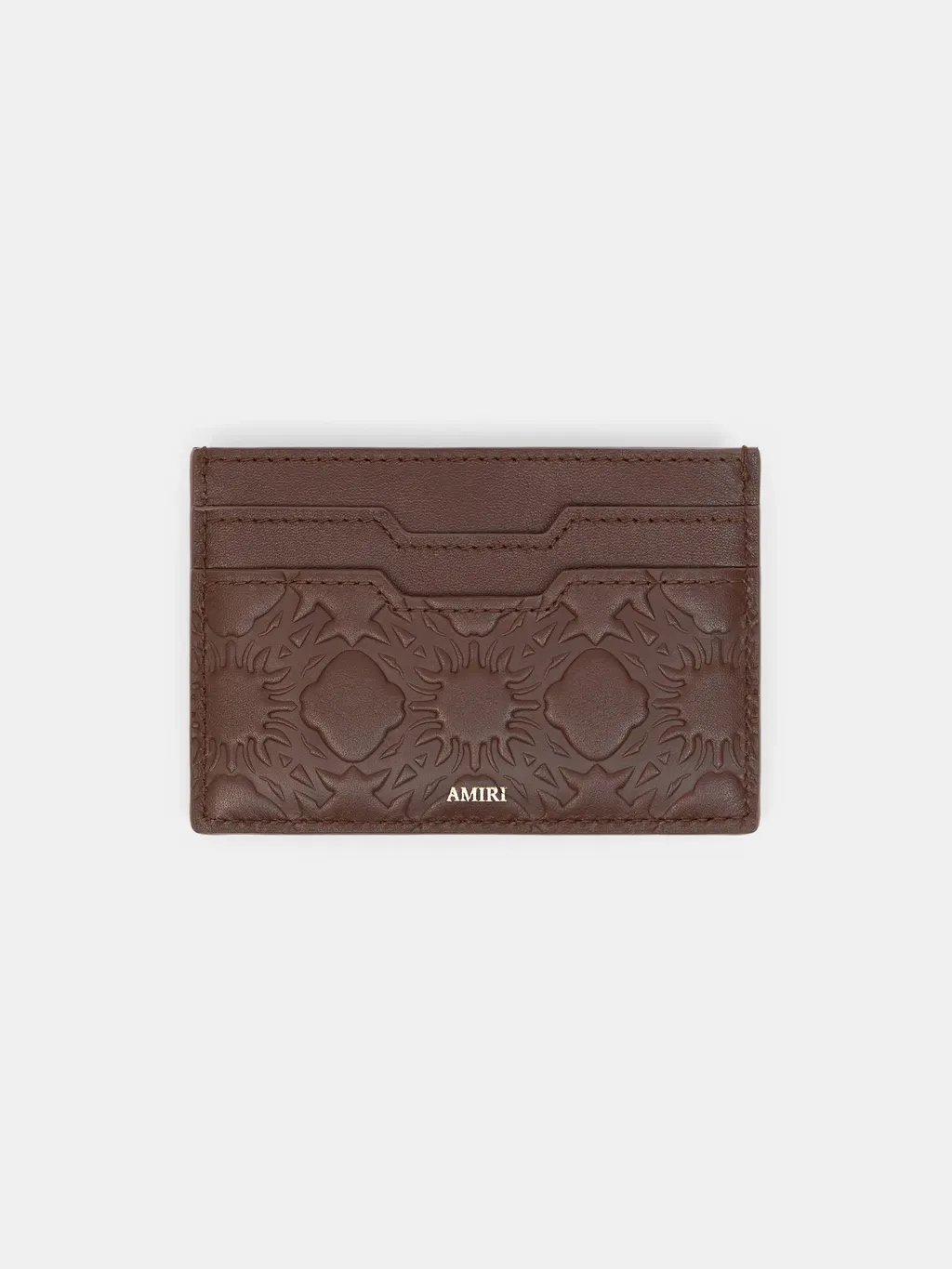 Ma Quad Leather Card Holder - Dark Brown