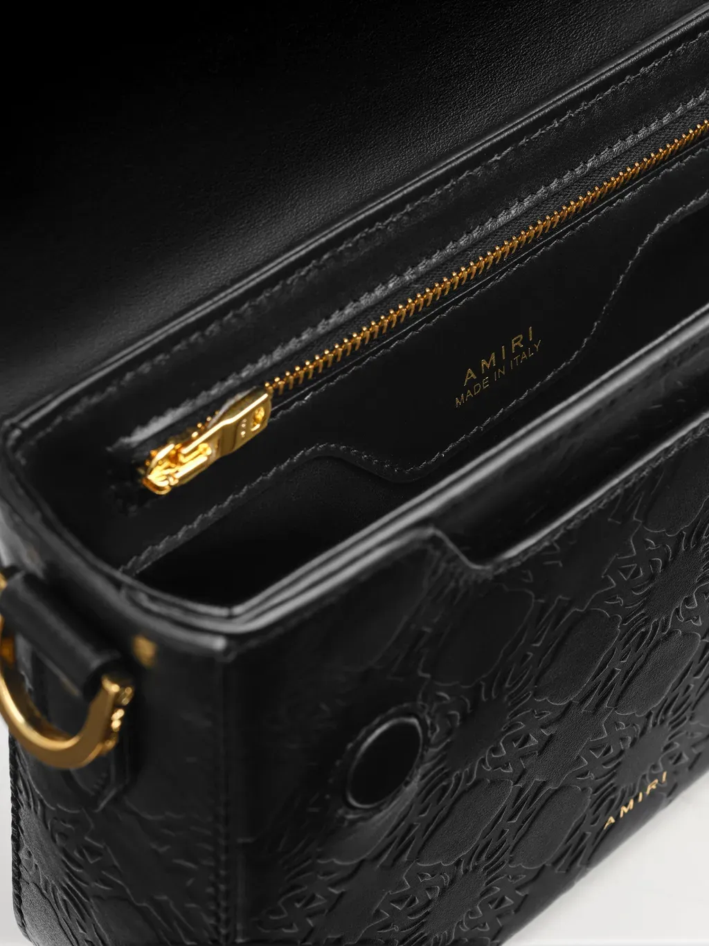 Ma Quad Leather Crossbody - Black