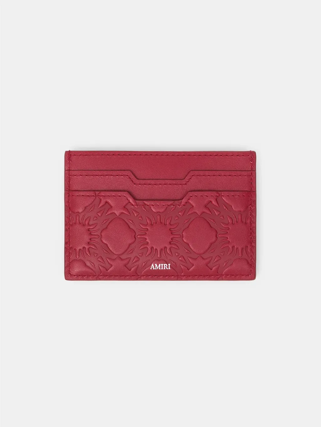 Ma Quad Leather Card Holder - Red Rose