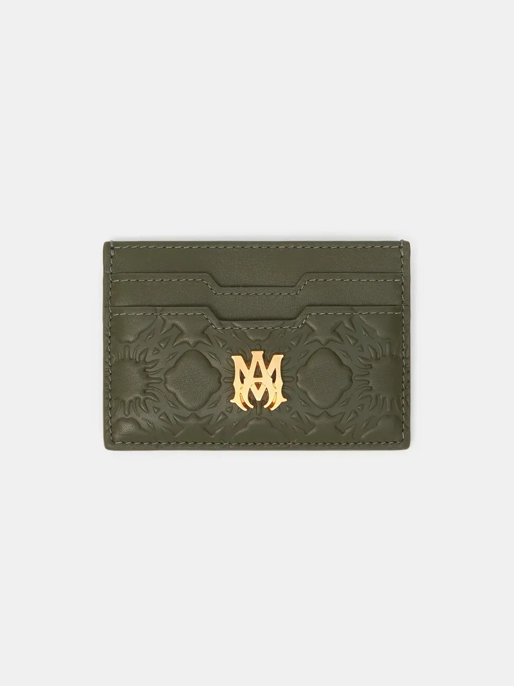 Ma Quad Leather Card Holder - Dark Sage