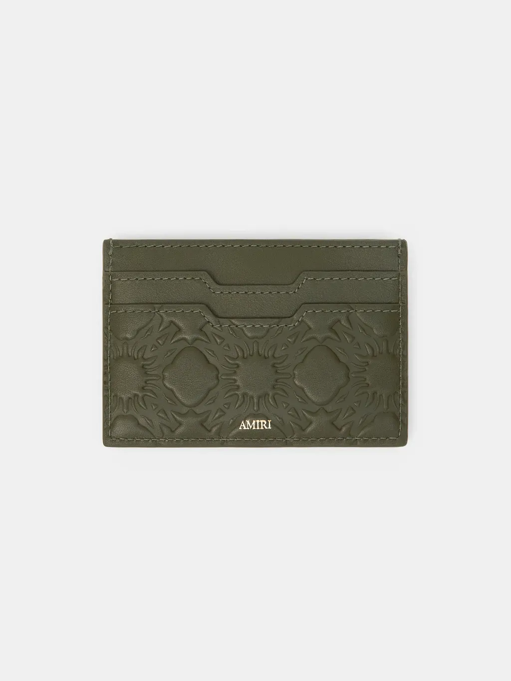 Ma Quad Leather Card Holder - Dark Sage