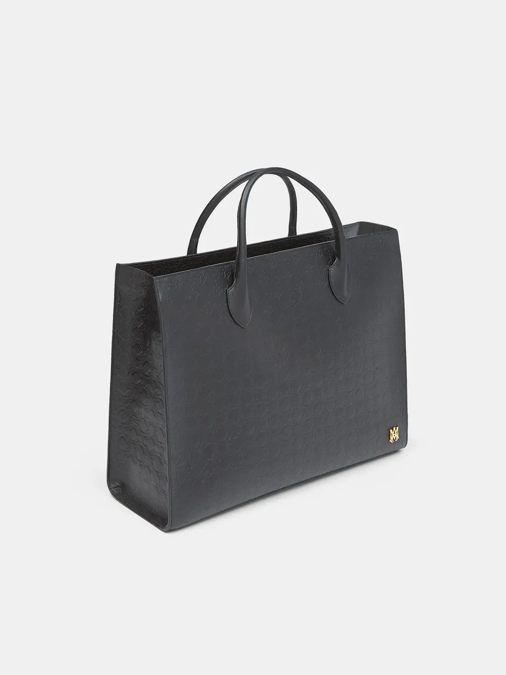 Ma Quad Leather Small Tote - Black
