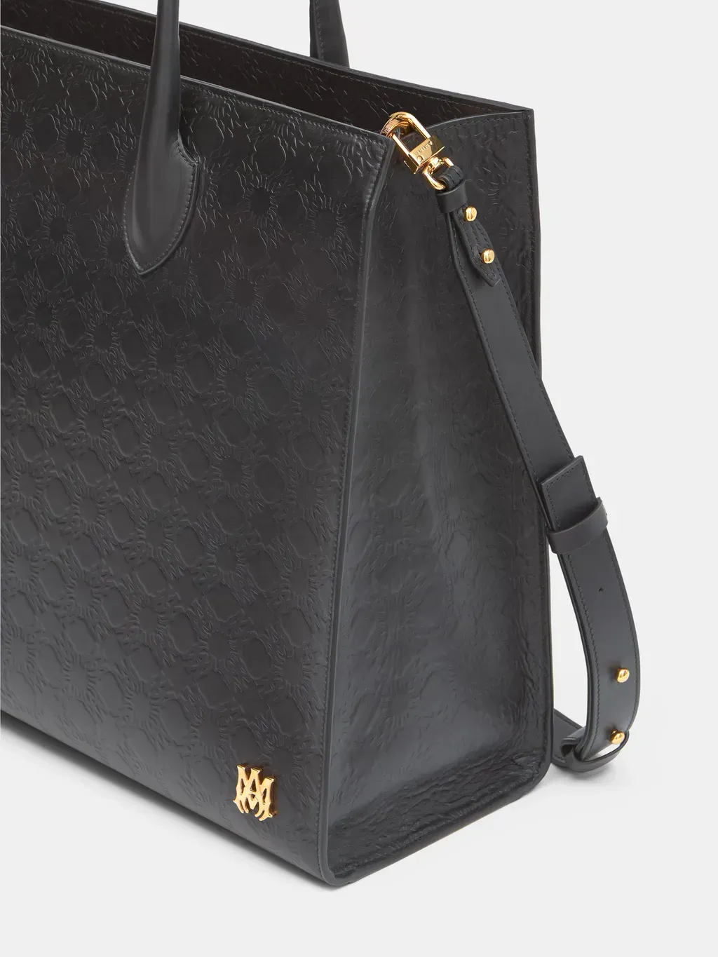 Ma Quad Leather Small Tote - Black
