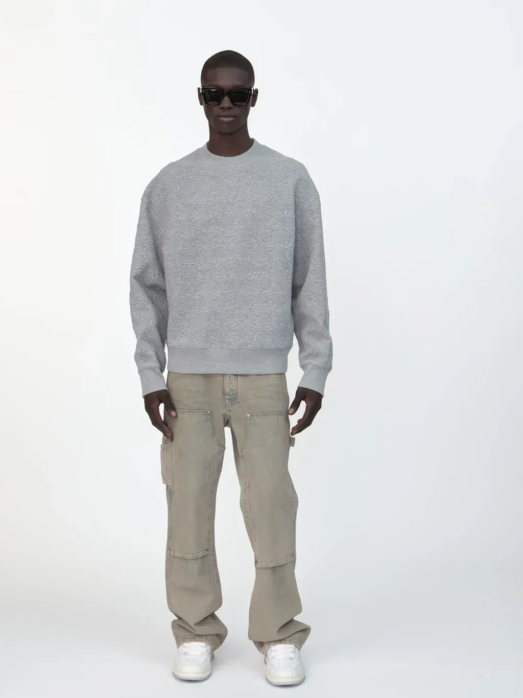 Ma Quad Oversized Crew - Stone