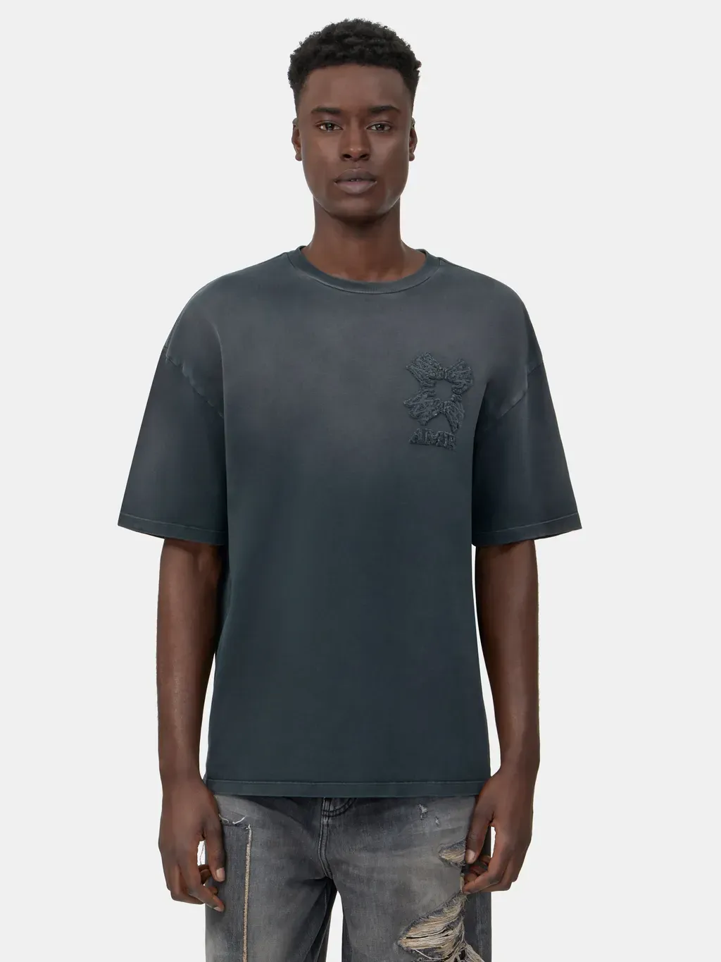 Ma Quad Oversized Tee - Black