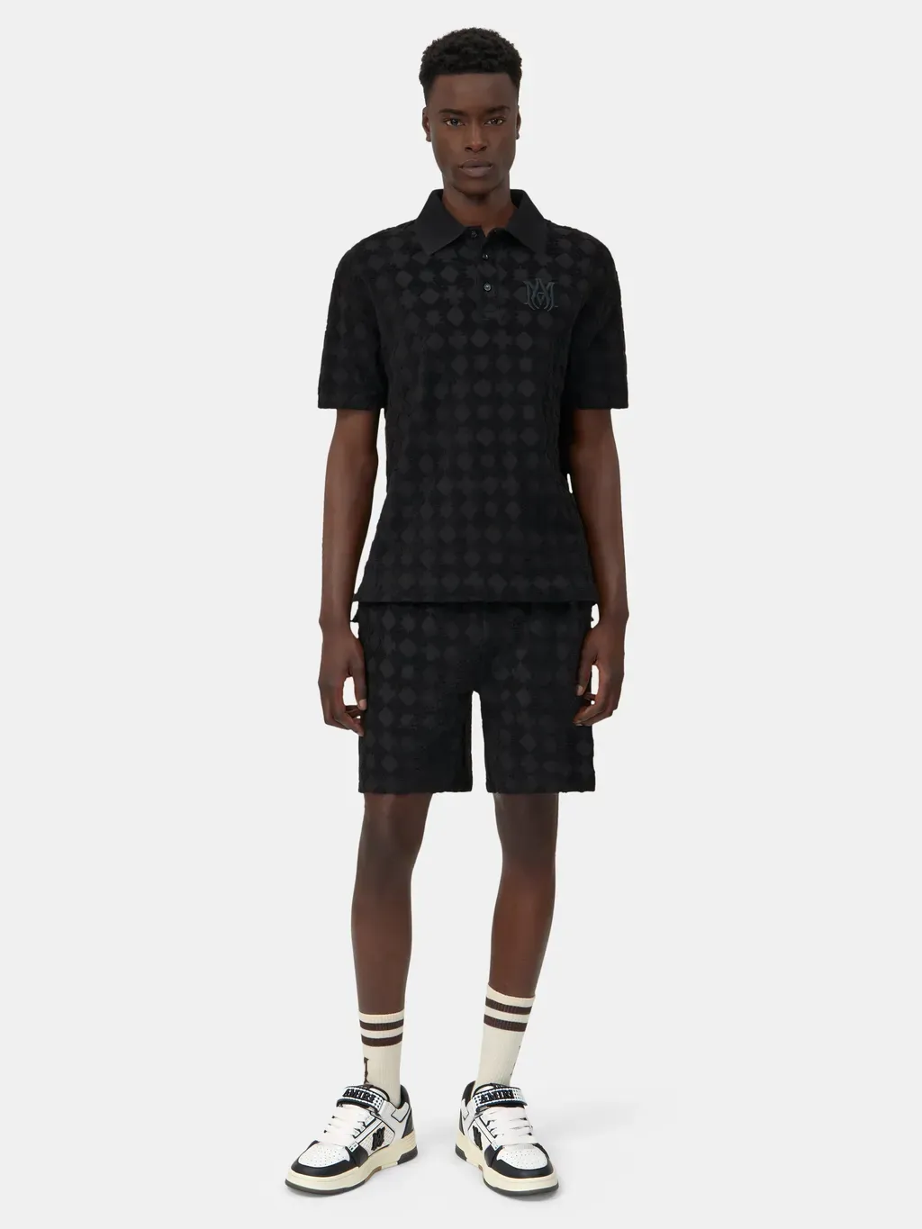 Ma Quad Toweling Polo - Black