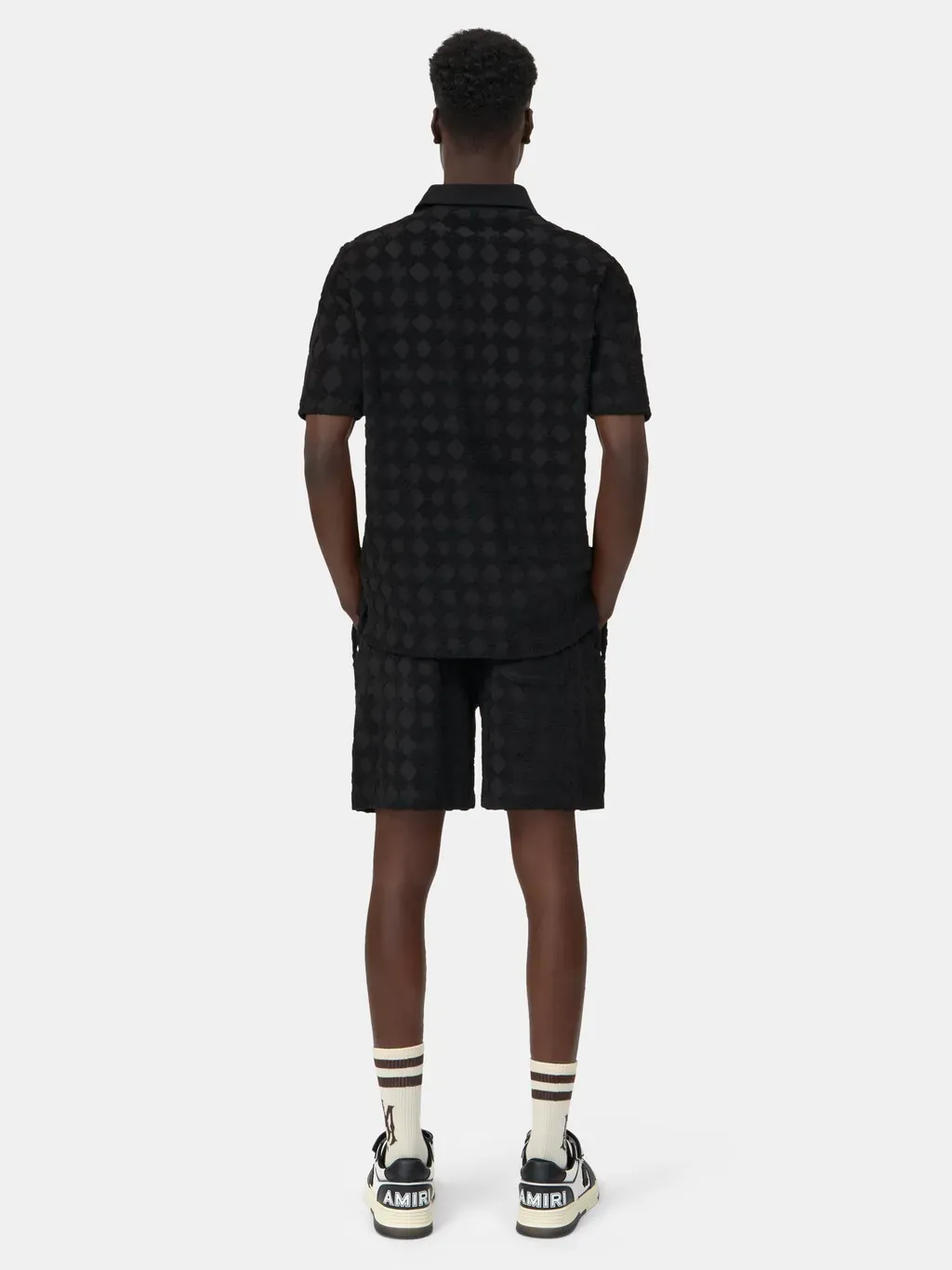Ma Quad Toweling Polo - Black