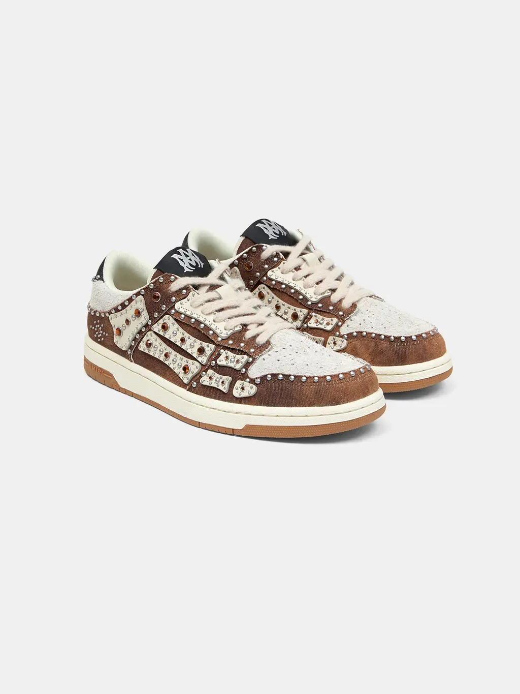 Stud Skel Top Low - Dark Brown
