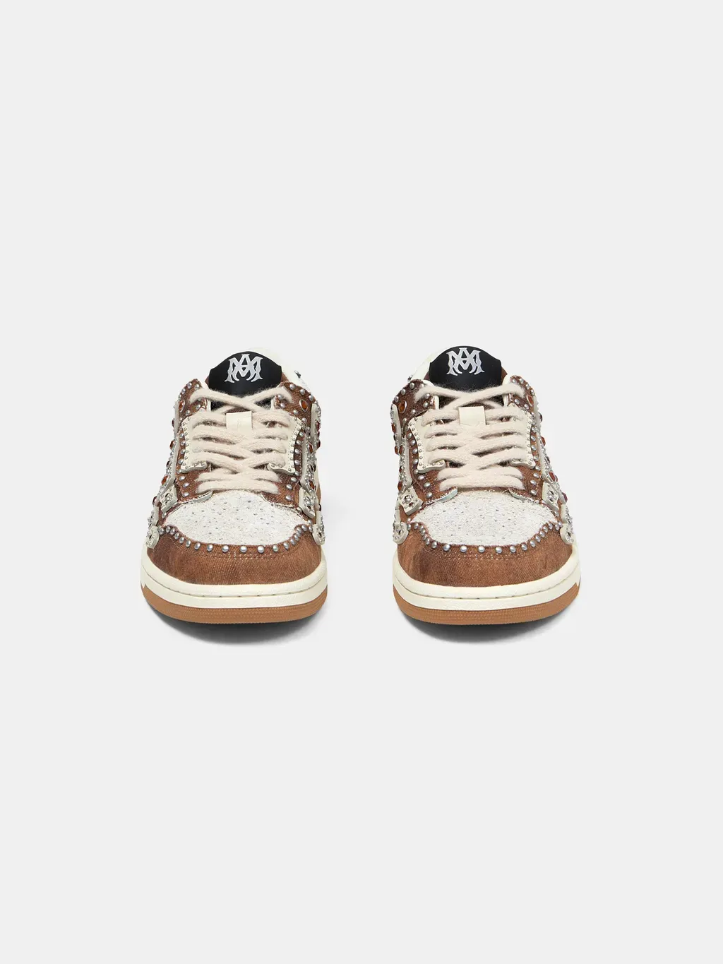 Stud Skel Top Low - Dark Brown