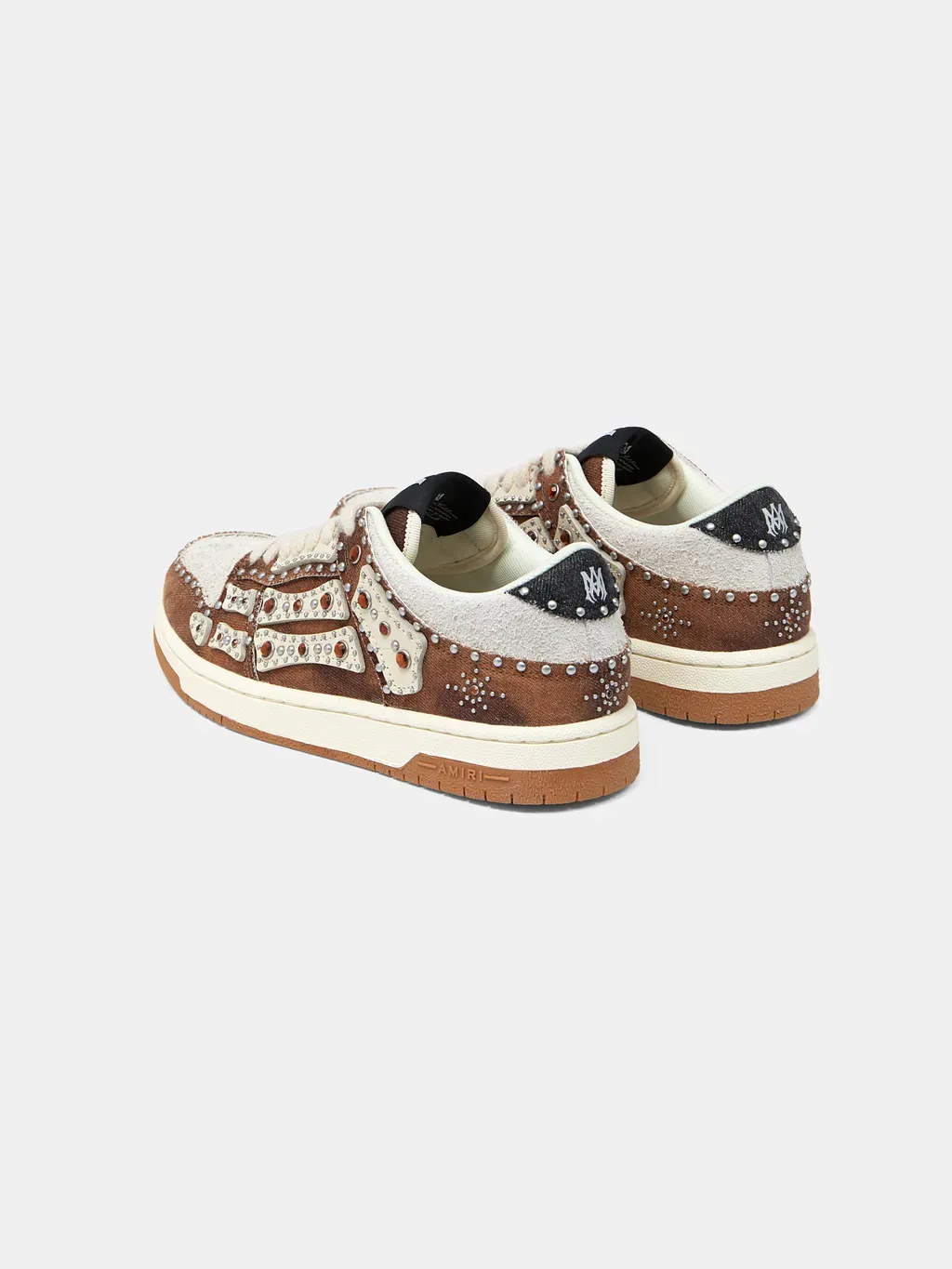 Stud Skel Top Low - Dark Brown