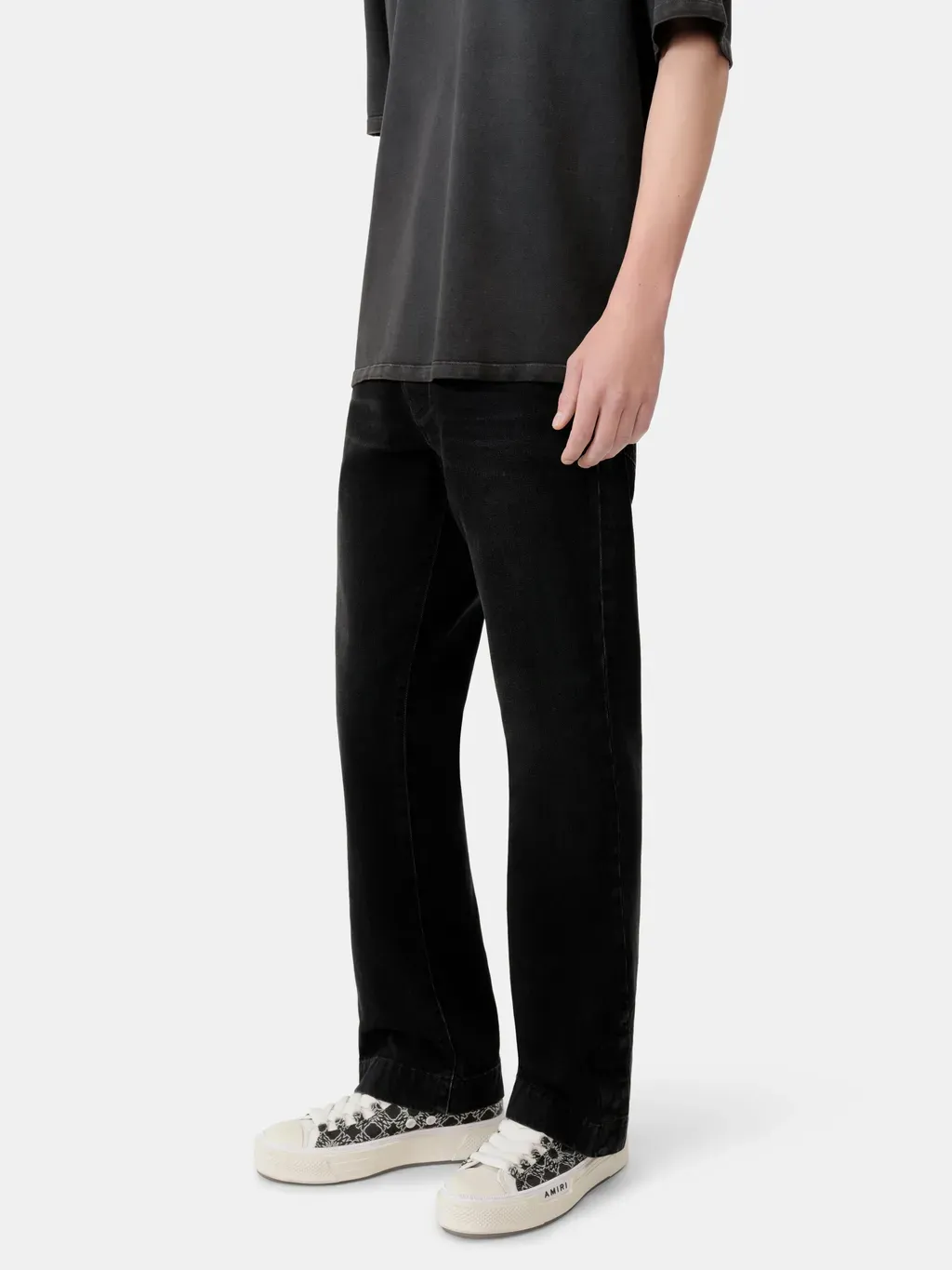 Straight Flare Jean - Vintage Black