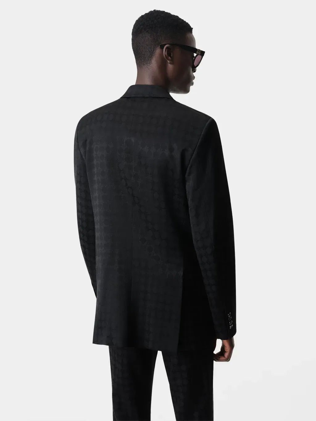 Tonal Ma Quad Double-Breasted Blazer - Black