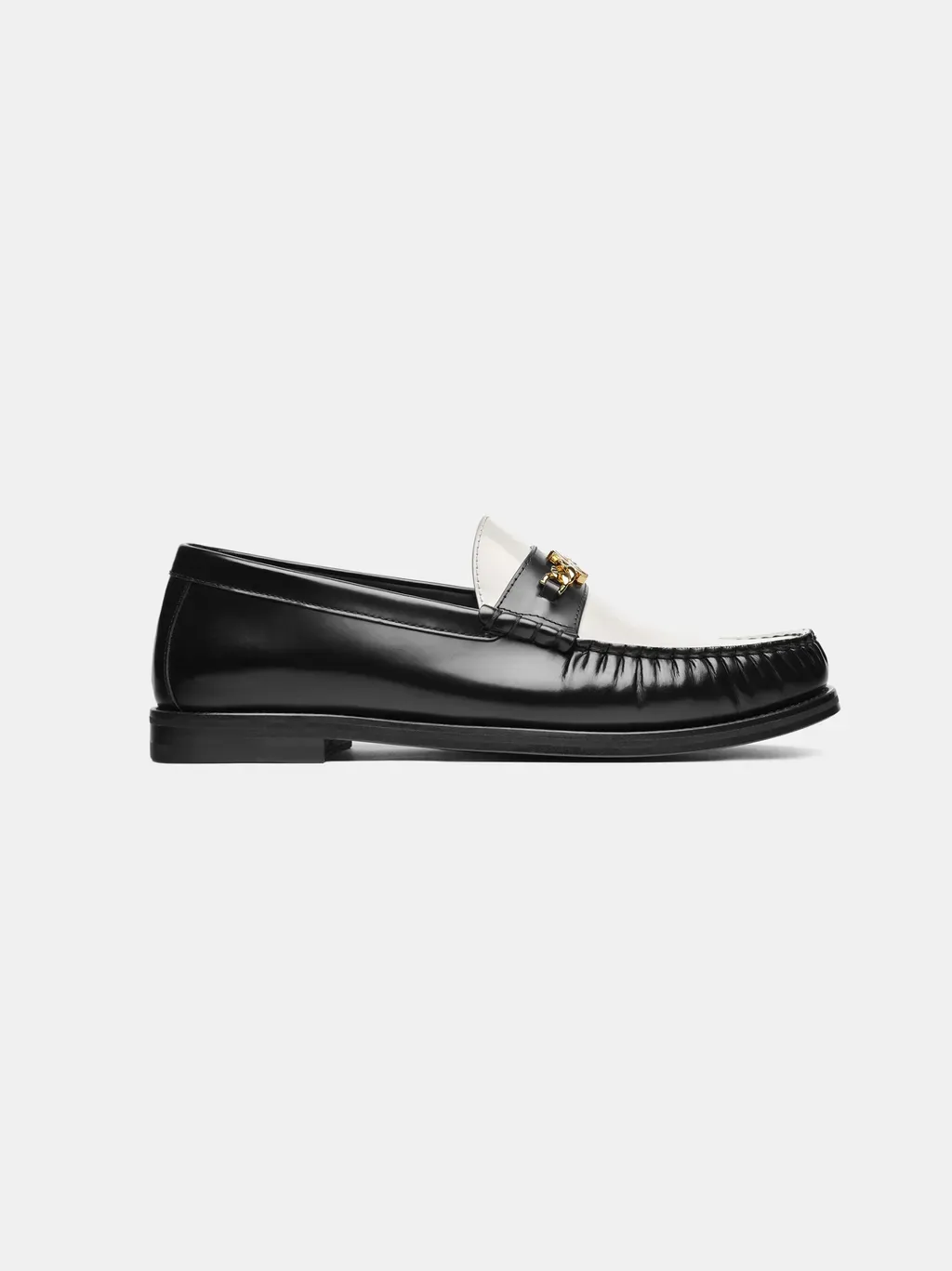Two Tone Ma Chain Loafer - Black
