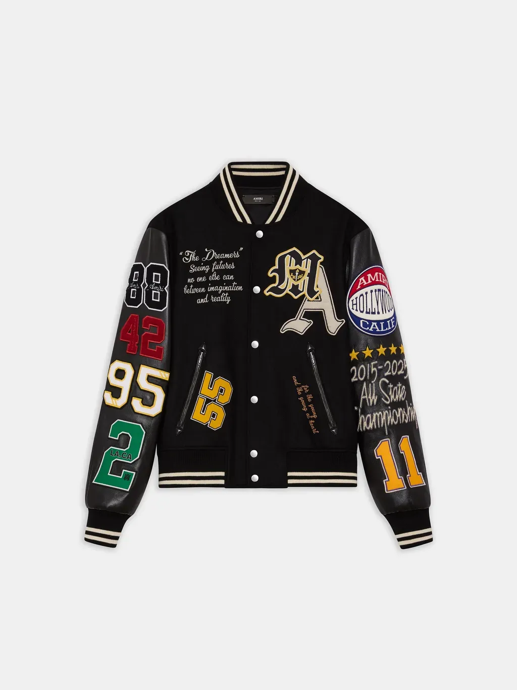 Varsity Patch Jacket - Black
