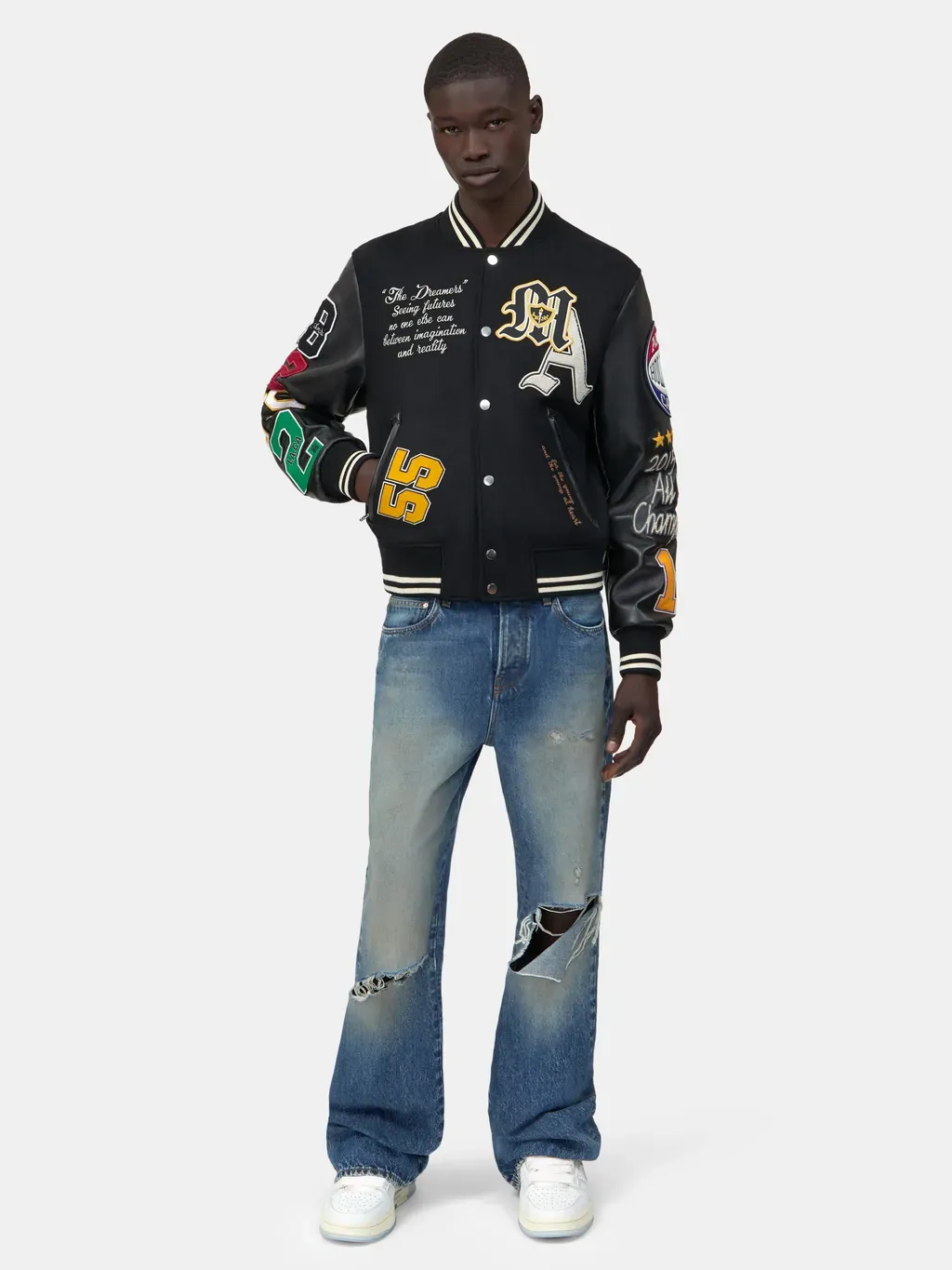 Varsity Patch Jacket - Black
