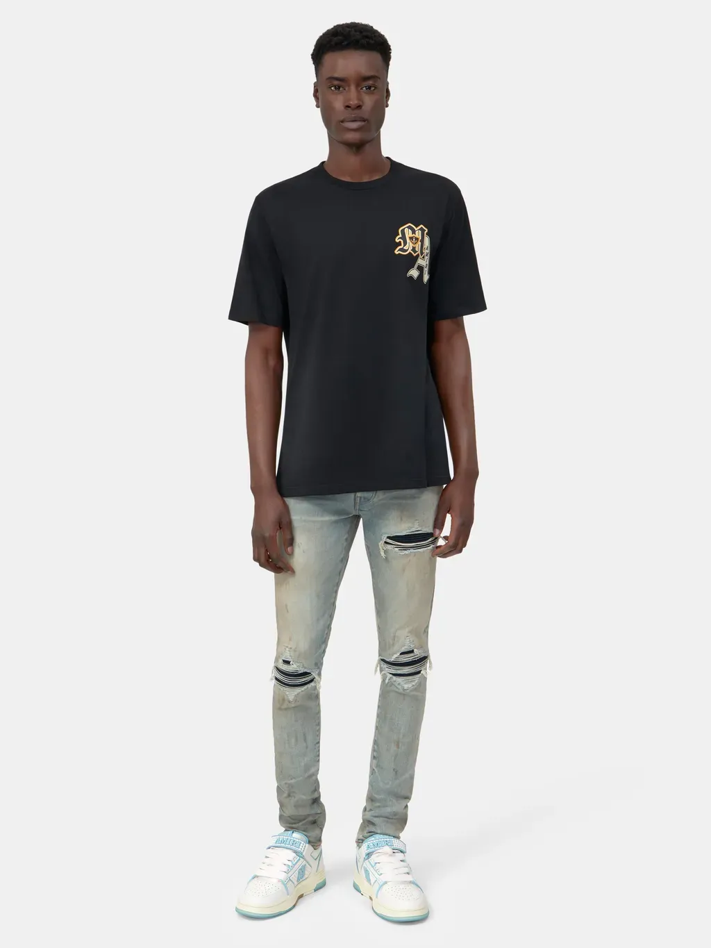 Varsity Patch Tee - Black