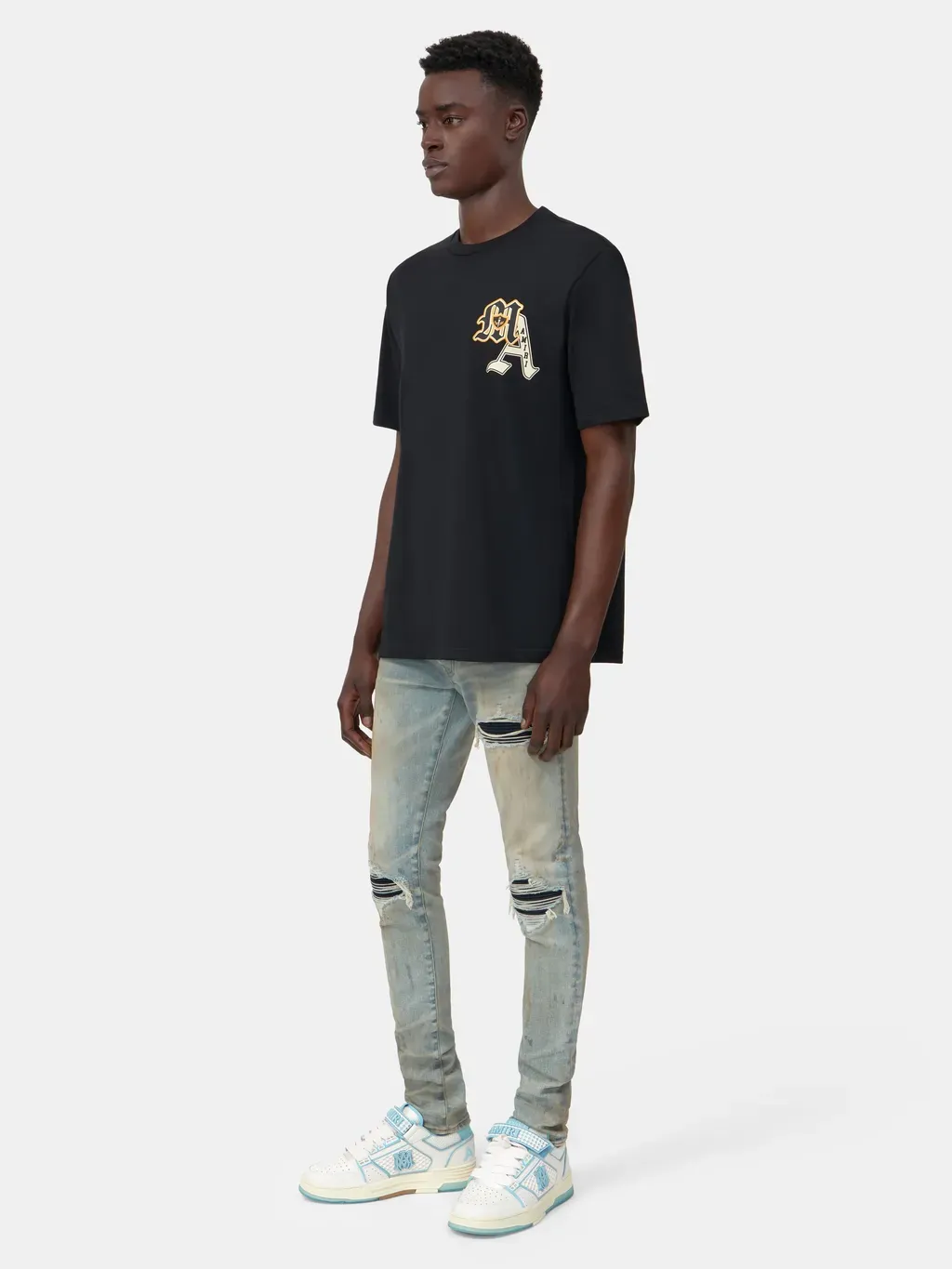 Varsity Patch Tee - Black