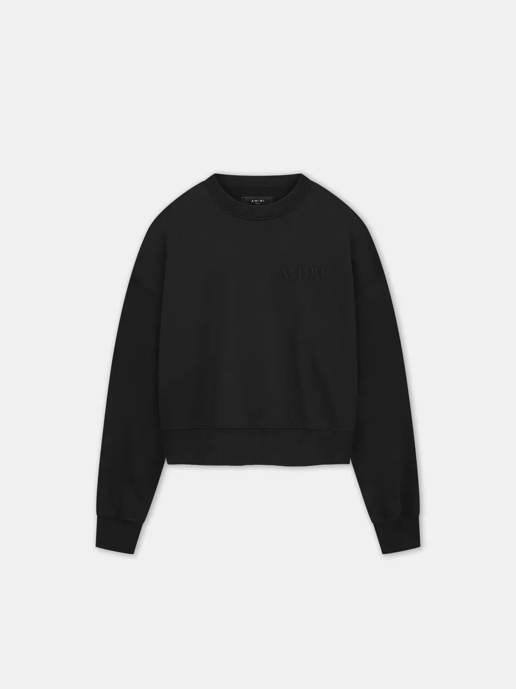Women - Amiri Embroidered Crew - Black