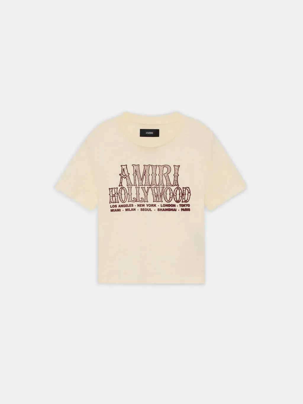 Women - Amiri Hollywood Baby Tee - Linen