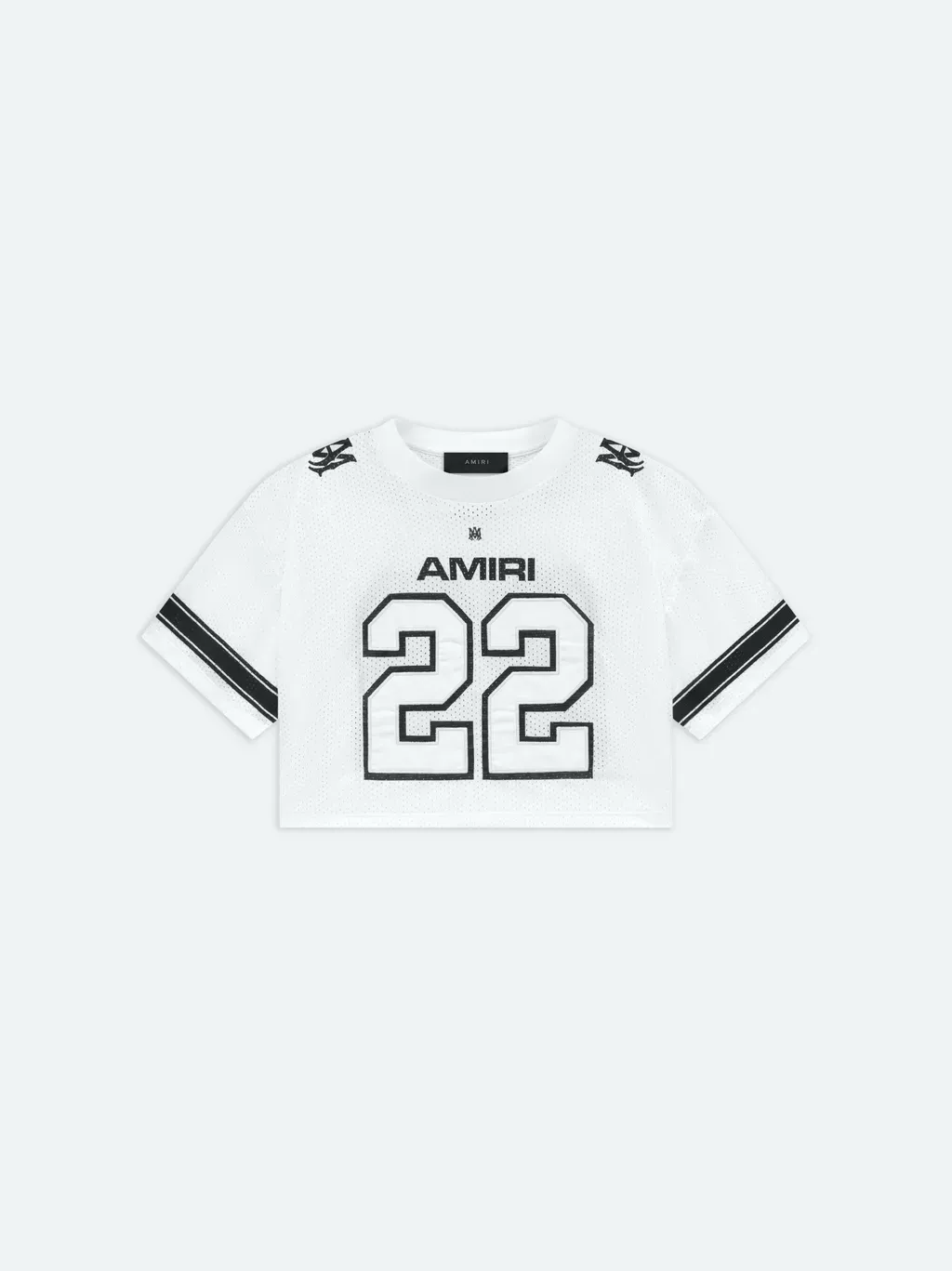 Women- 22 Cropped Mesh Tee - White