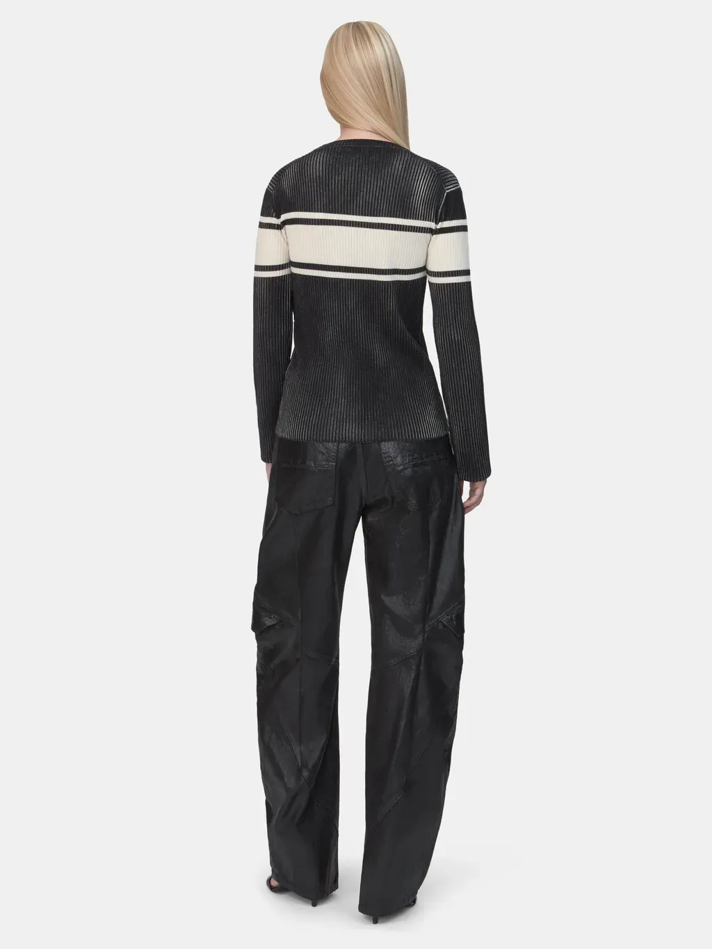 Women - Amiri Sport Long Sleeve Tee - Black