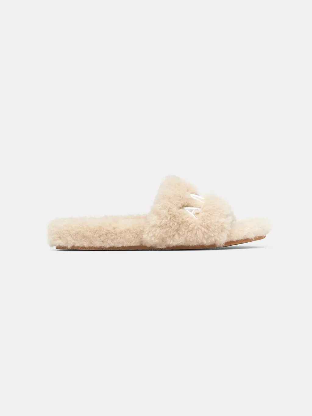 Women - Amiri Shearling Slide - Natural