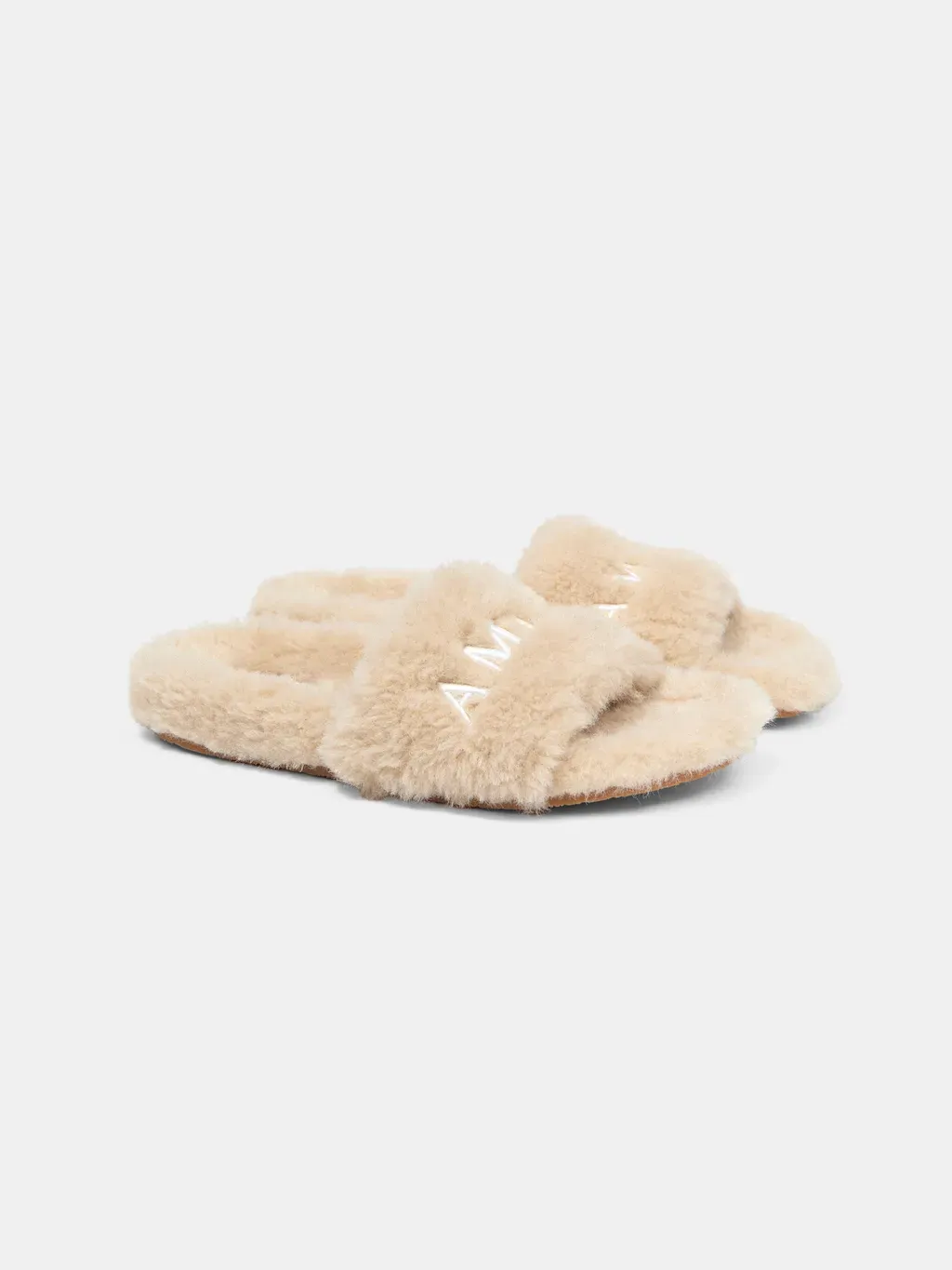 Women - Amiri Shearling Slide - Natural