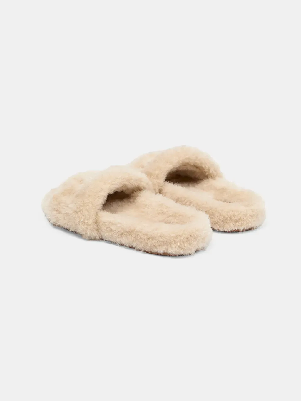 Women - Amiri Shearling Slide - Natural